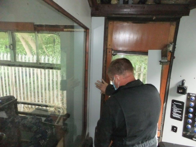 Class 105 trial fitting a wall panel